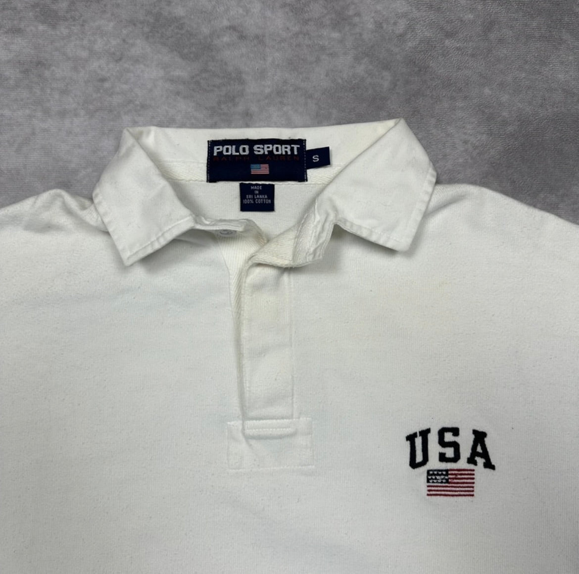 Ralph Laurent Sport Polo langarm USA Edit (S)