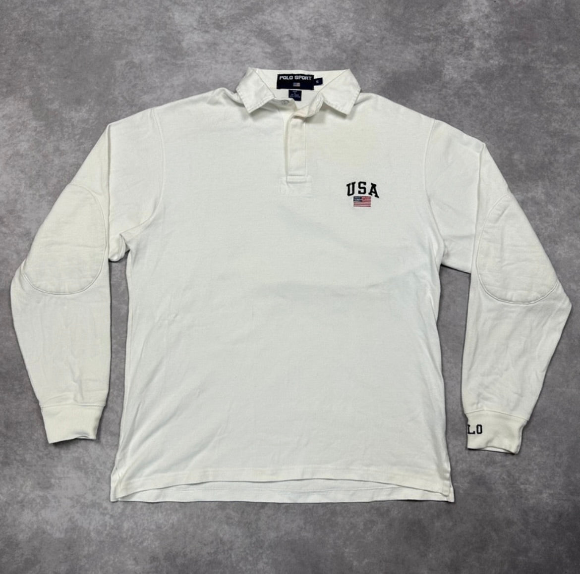 Ralph Laurent Sport Polo langarm USA Edit (S)