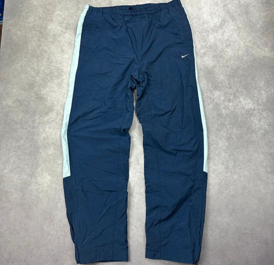 Nike Vintage Trackpants Blau XL Baggy Fit Vorderseite